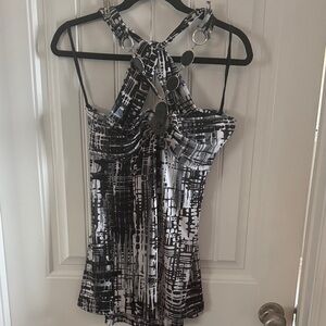 Elegant Monochrome Women's Halter Top